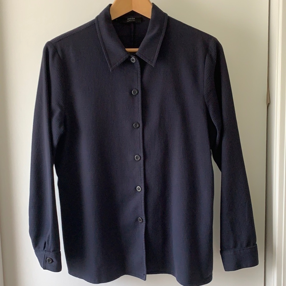 Zanella Cotton Button Down Shirt/Light Jacket 8